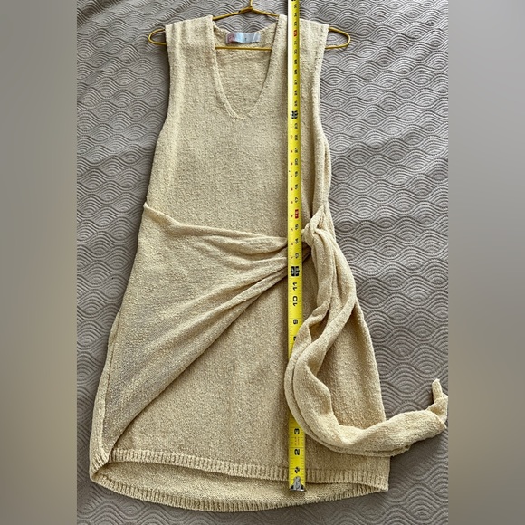 Free People Beach NOWT Poppy sweater mini dress in yellow only size medium - Picture 10 of 14